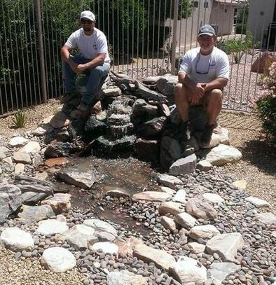 Pondless waterfall by The Pond Gnome in Surprise, AZ